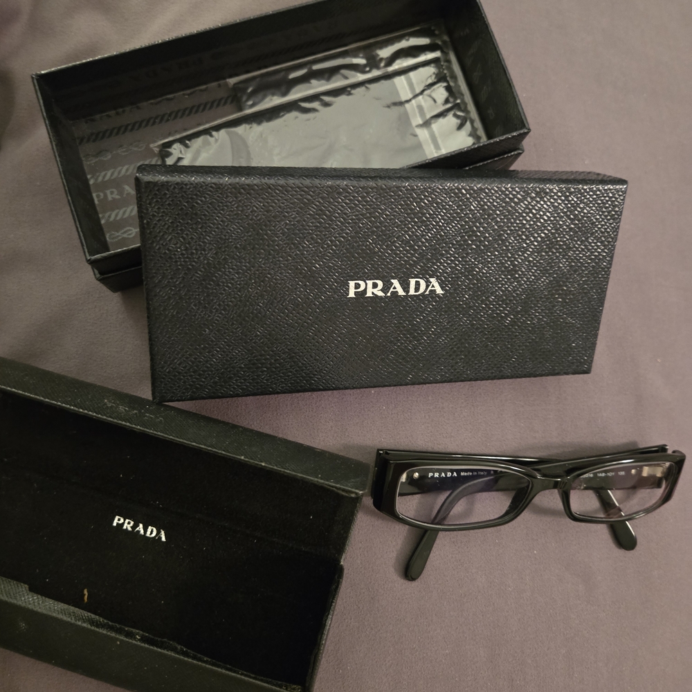 Prada Glossy Black Eyewear
